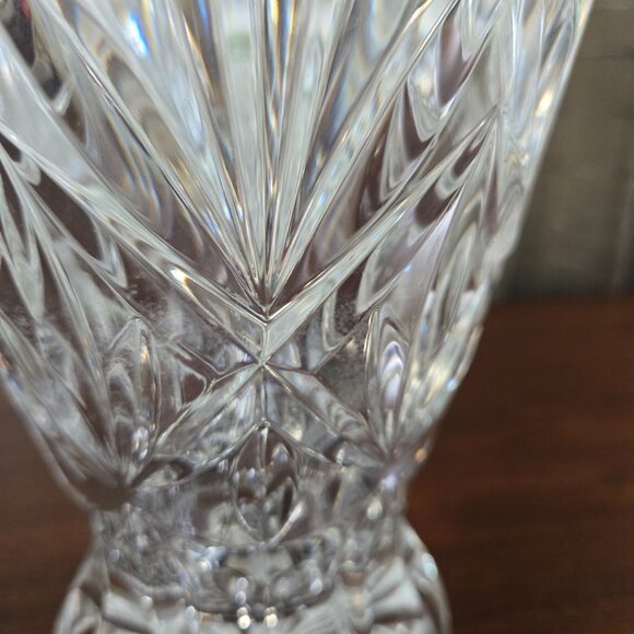 Cristal D'Arques France Tradition Vase, VTG Embossed Crystal Tall Vase 11.75" - Picture 5 of 13